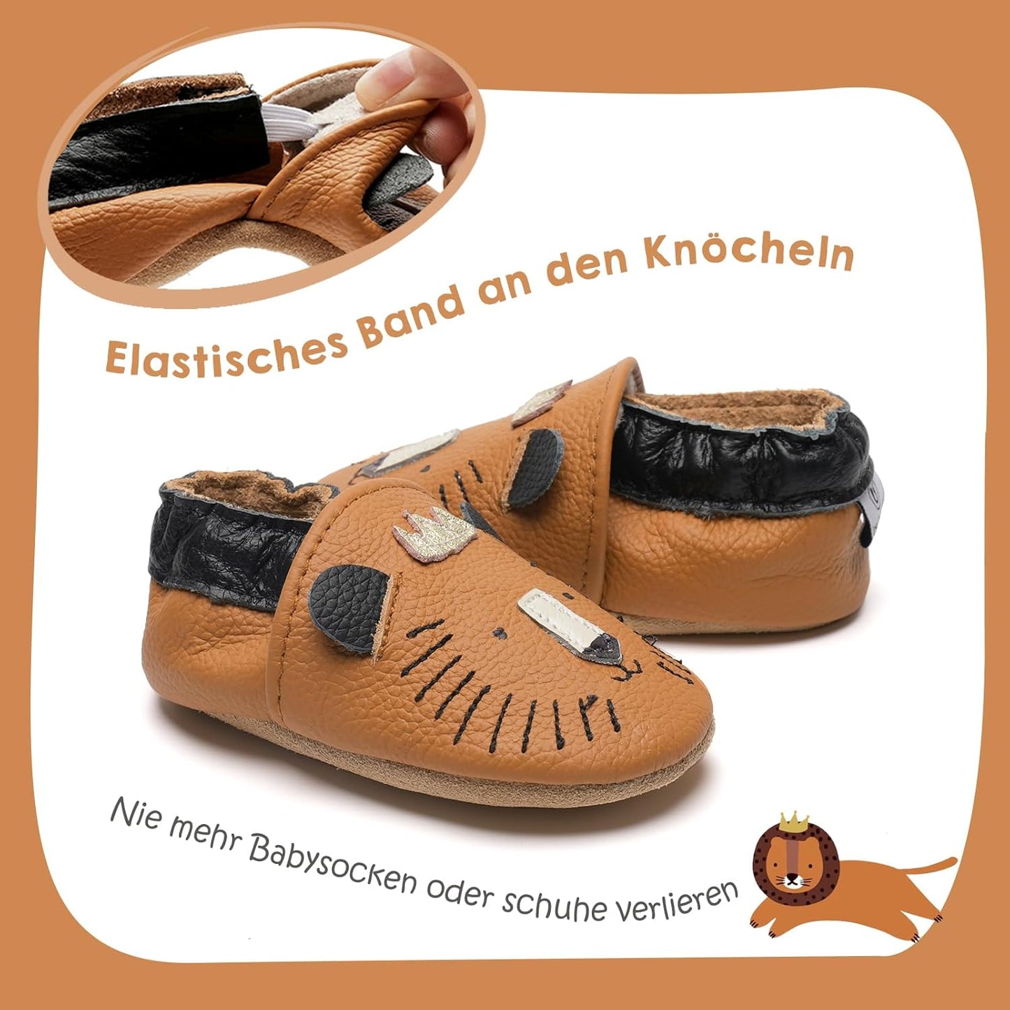 IceUnicorn Krabbelschuhe Baby Jungen Mädchen Lauflernschuhe Baby Weicher Leder Babyhausschuhe Kleinkind Babyschuhe