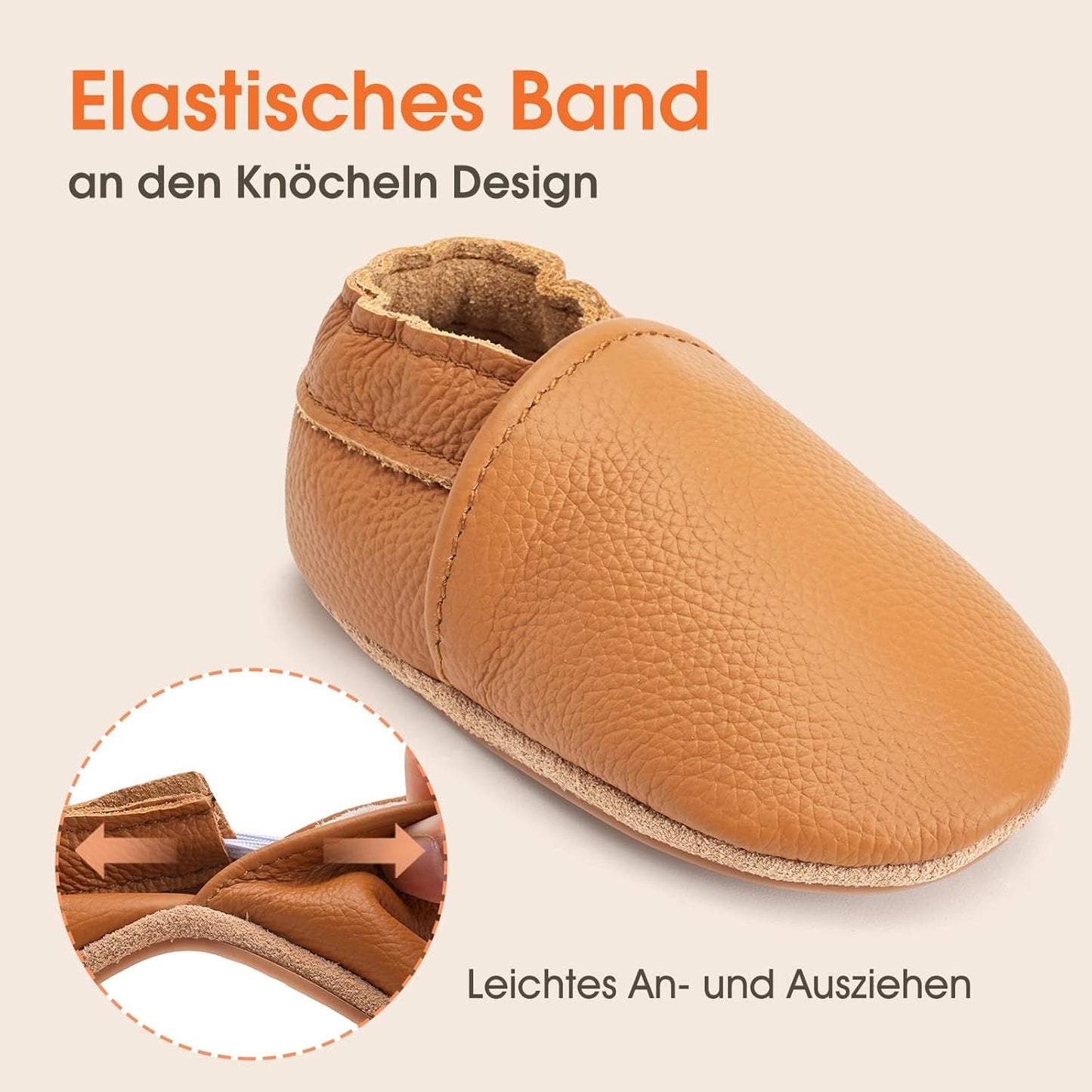 IceUnicorn Krabbelschuhe Baby Lauflernschuhe Weicher Leder Jungen Mädchen Lederschuhe Babys Rutschfeste Krabbelschuhe mit Gummisohle Babyschuhe