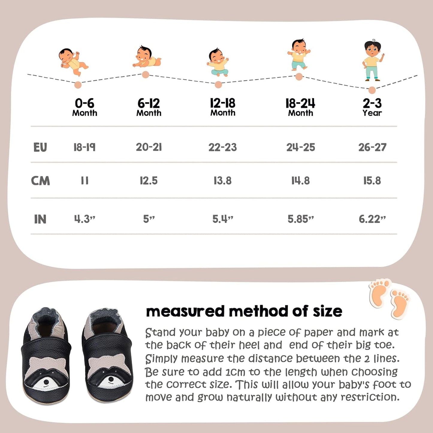 IceUnicorn Krabbelschuhe Baby Jungen Mädchen Lauflernschuhe Baby Weicher Leder Babyhausschuhe Kleinkind Babyschuhe