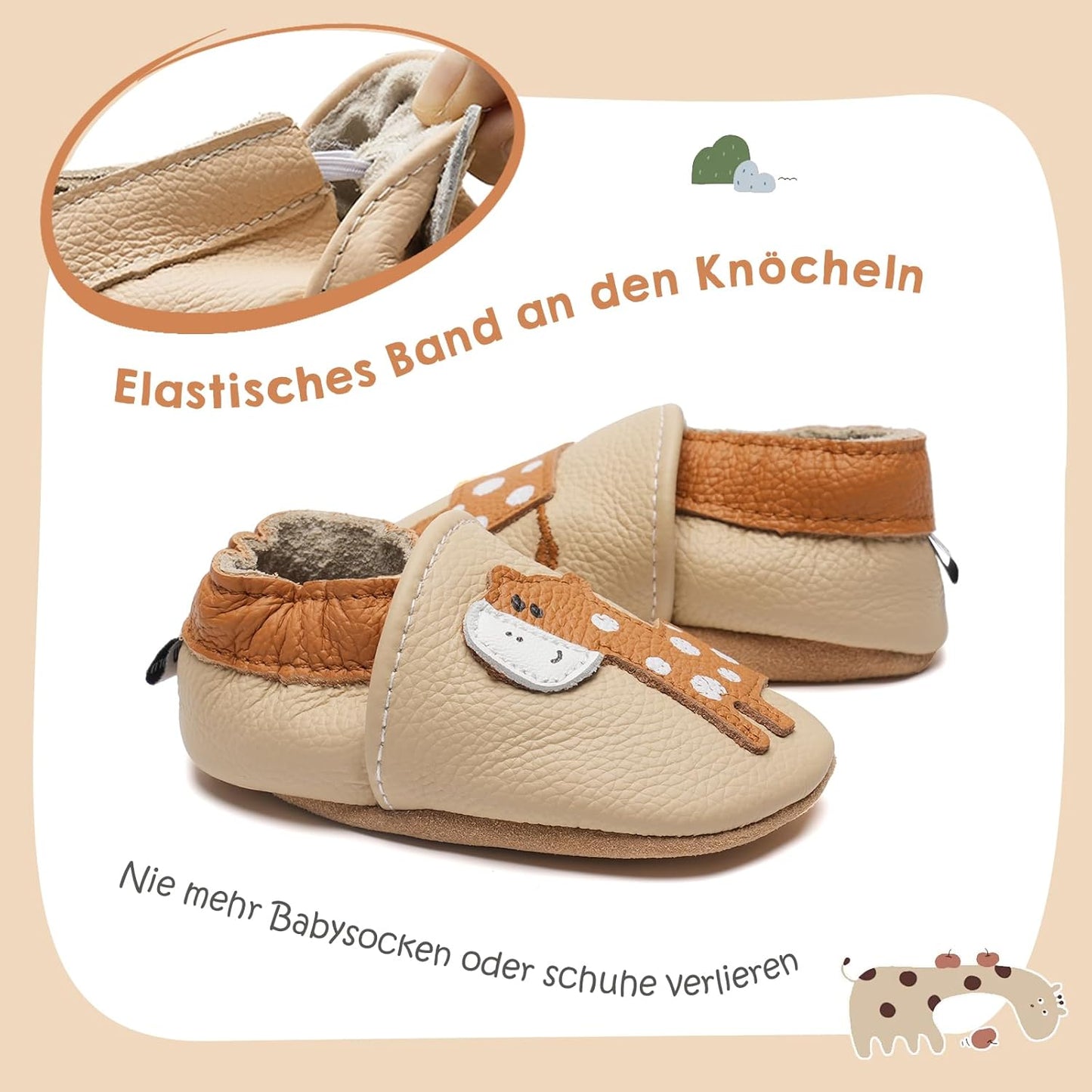 IceUnicorn Krabbelschuhe Baby Jungen Mädchen Lauflernschuhe Baby Weicher Leder Babyhausschuhe Kleinkind Babyschuhe