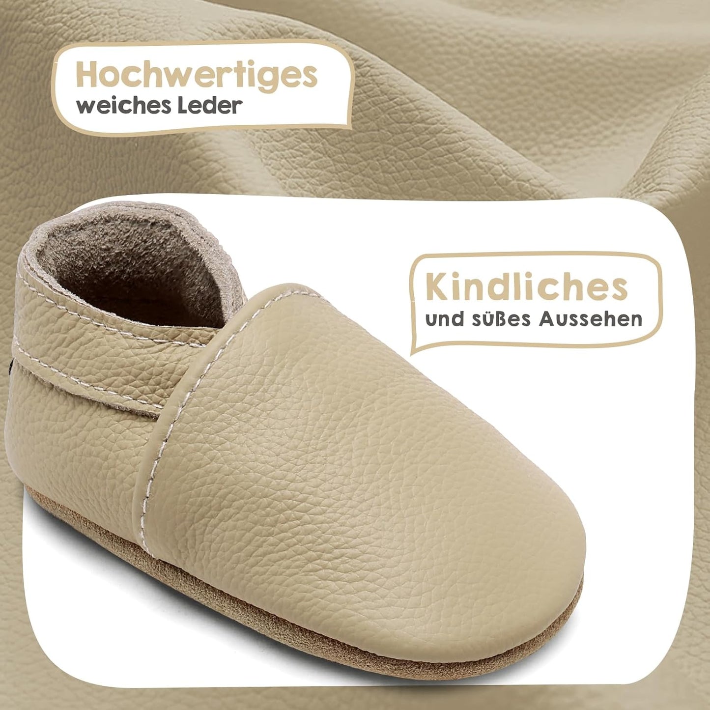 IceUnicorn Krabbelschuhe Baby Jungen Mädchen Lauflernschuhe Baby Weicher Leder Babyhausschuhe Kleinkind Babyschuhe