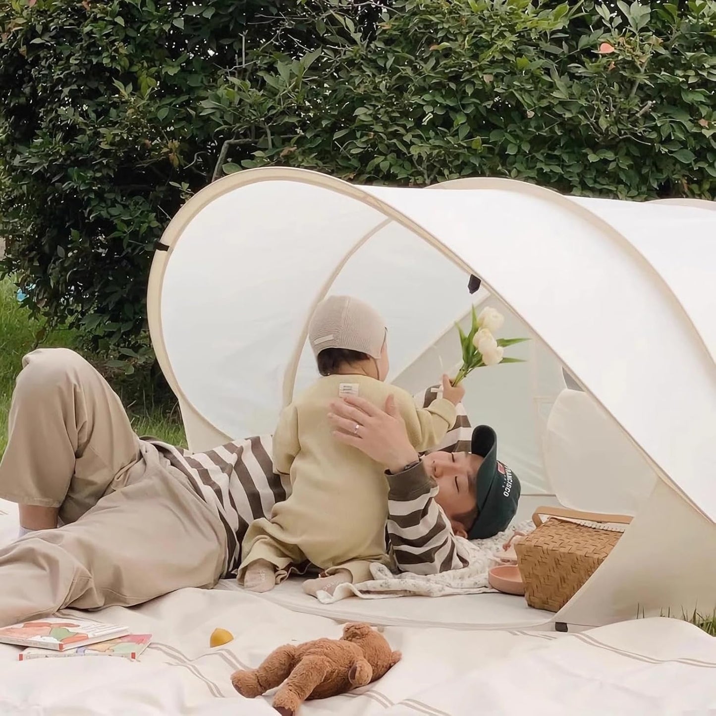 Strandmuschel Pop Up Strandzelt UV Schutz Wurfzelt Wetter Leicht Strandzelt Für Garten Strand