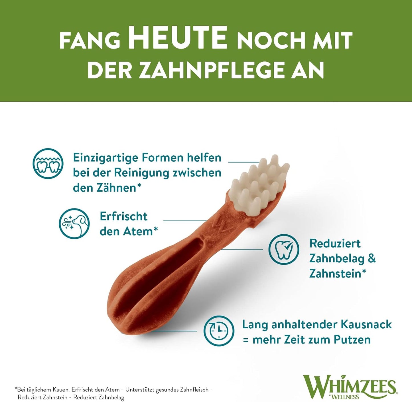 WHIMZEES By Wellness Gemischte Vielfaltsbox, Kaustangen für kleine Hunde zur Zahnpflege, Größe S, 56 Stück, ohne Zuckerzusatz, getreidefrei, natürlich, fettarm