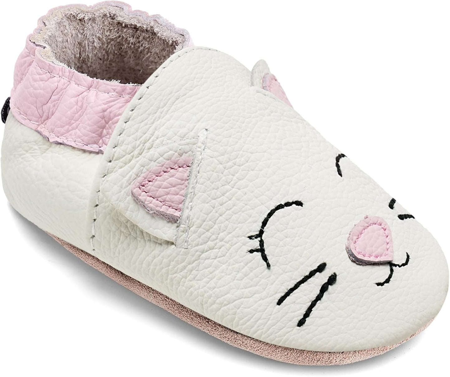 IceUnicorn Krabbelschuhe Baby Jungen Mädchen Lauflernschuhe Baby Weicher Leder Babyhausschuhe Kleinkind Babyschuhe