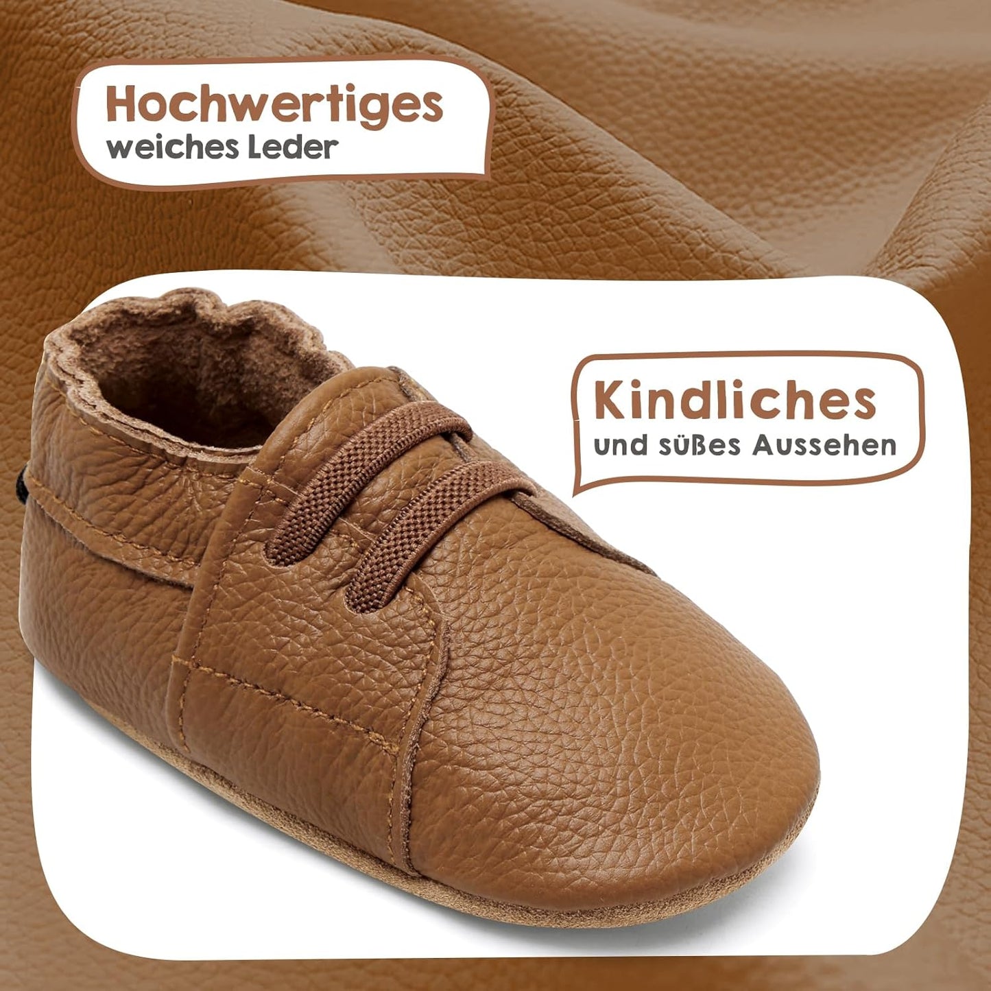 IceUnicorn Krabbelschuhe Baby Jungen Mädchen Lauflernschuhe Baby Weicher Leder Babyhausschuhe Kleinkind Babyschuhe