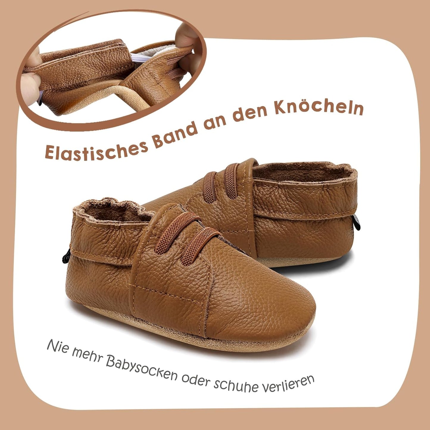 IceUnicorn Krabbelschuhe Baby Jungen Mädchen Lauflernschuhe Baby Weicher Leder Babyhausschuhe Kleinkind Babyschuhe