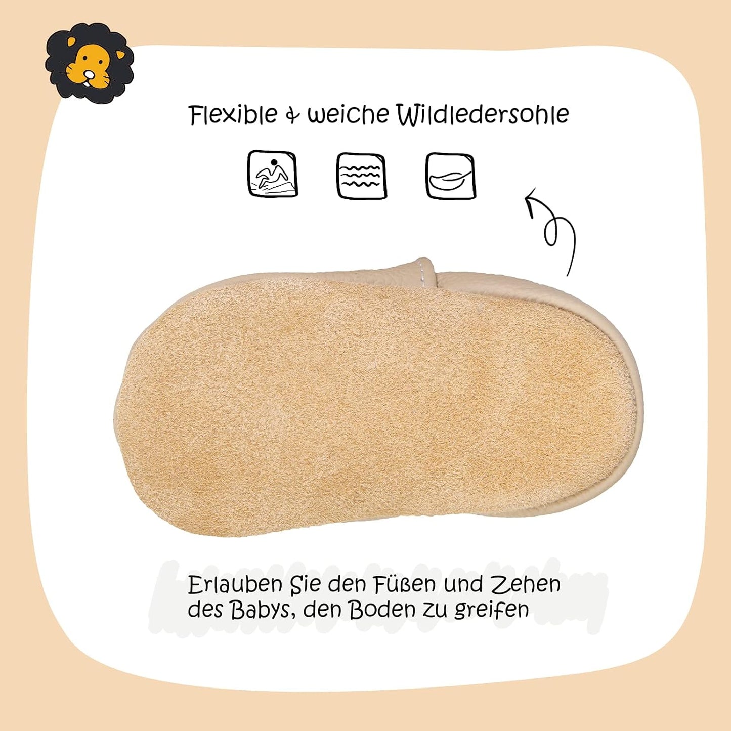 IceUnicorn Krabbelschuhe Baby Lauflernschuhe Jungen Mädchen Weicher Leder Babyhausschuhe Kleinkind Rutschfeste Lederschuhe Baby