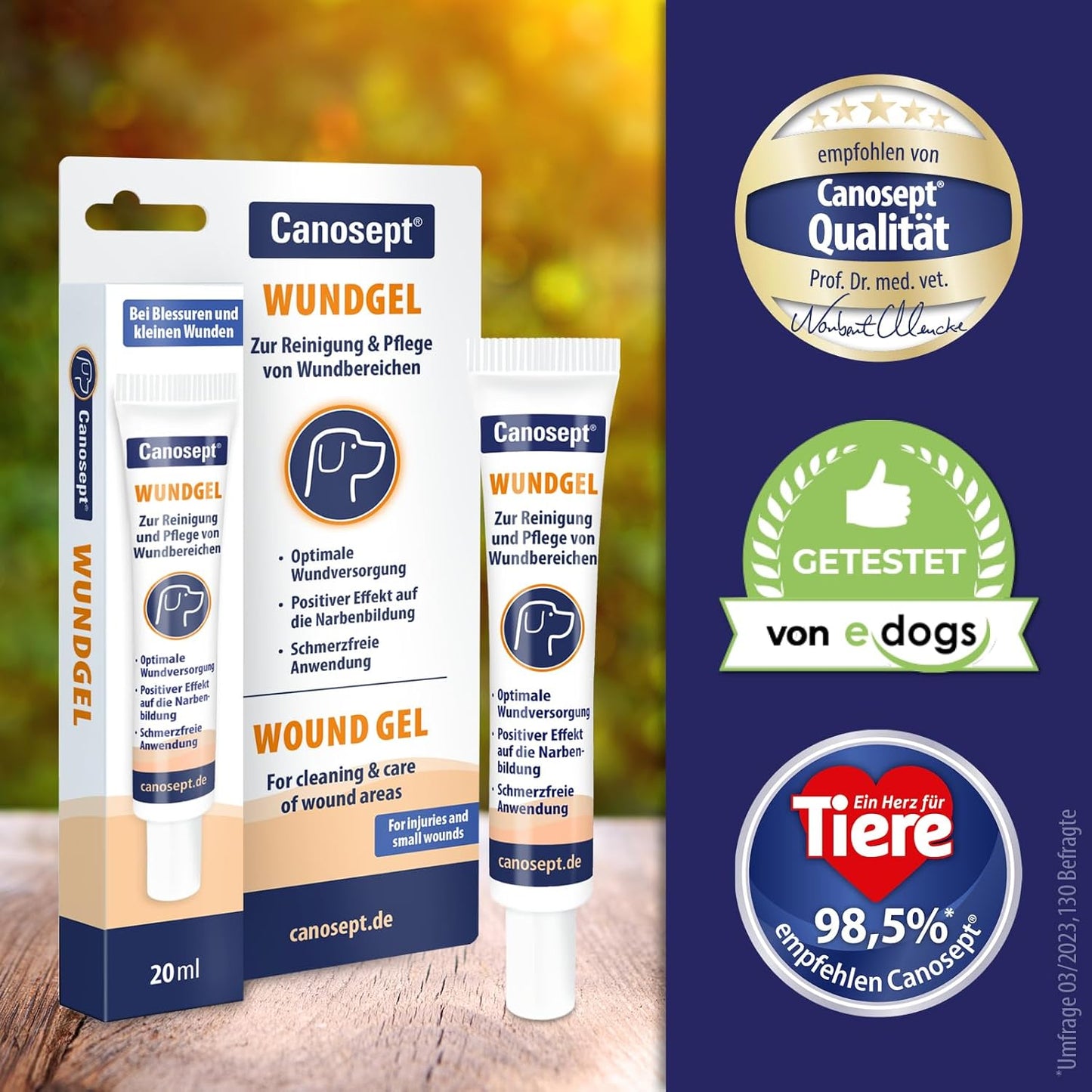 Canosept Darmflora Hund - Präbiotika & Probiotika Hund - Unterstützt bei Verdauungsstörungen - Hund Darmflora Aufbauen - Darmsarnierung Hund - Hund Verdauung fördern durch Darmkur Hund - 30 Tabletten