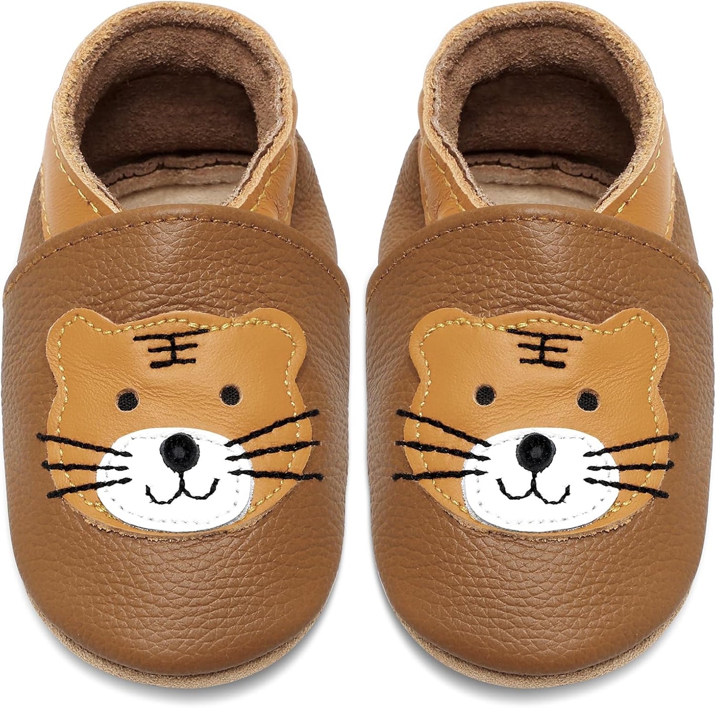 IceUnicorn Krabbelschuhe Baby Lauflernschuhe Jungen Mädchen Weicher Leder Babyhausschuhe Kleinkind Rutschfeste Lederschuhe Baby