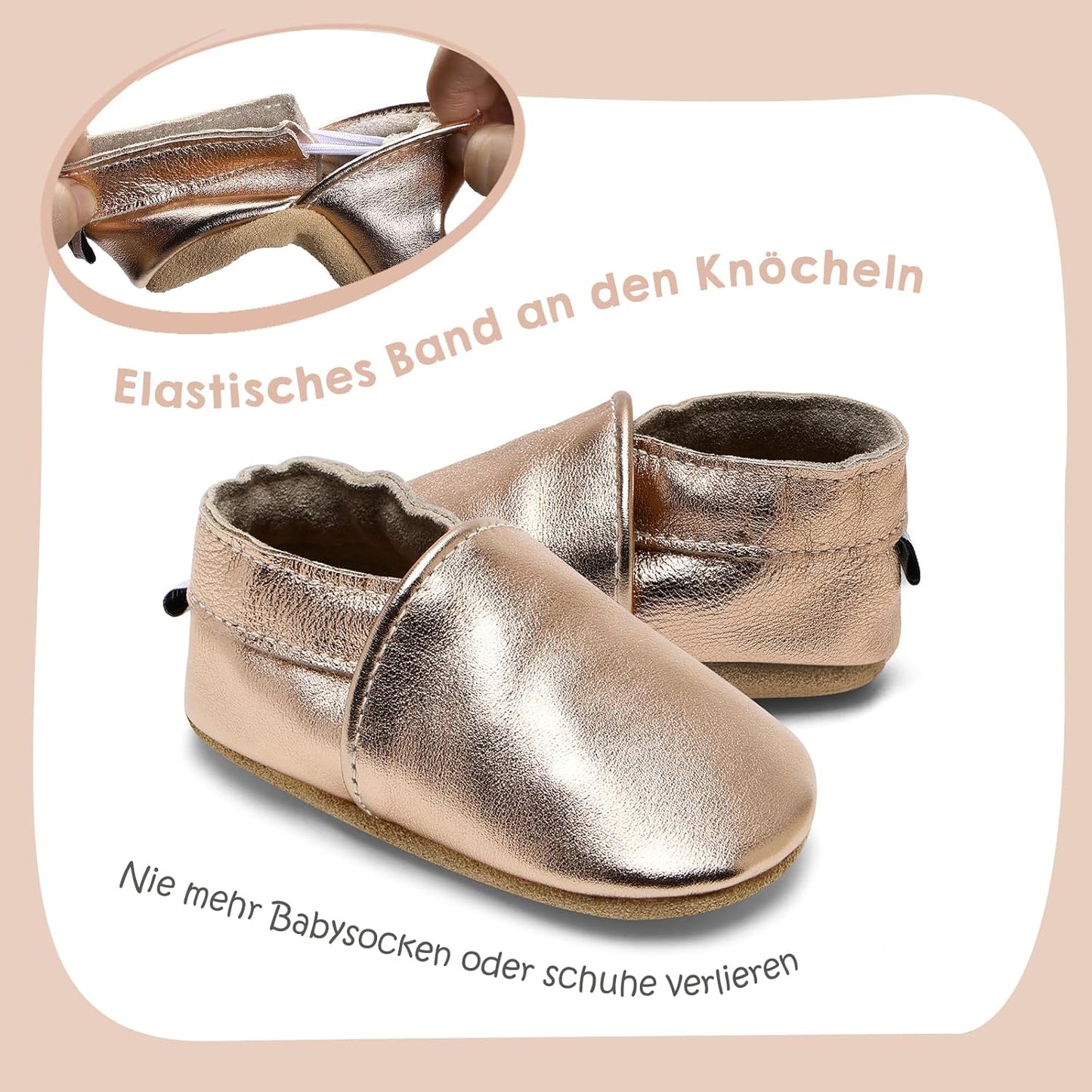 IceUnicorn Krabbelschuhe Baby Jungen Mädchen Lauflernschuhe Baby Weicher Leder Babyhausschuhe Kleinkind Babyschuhe