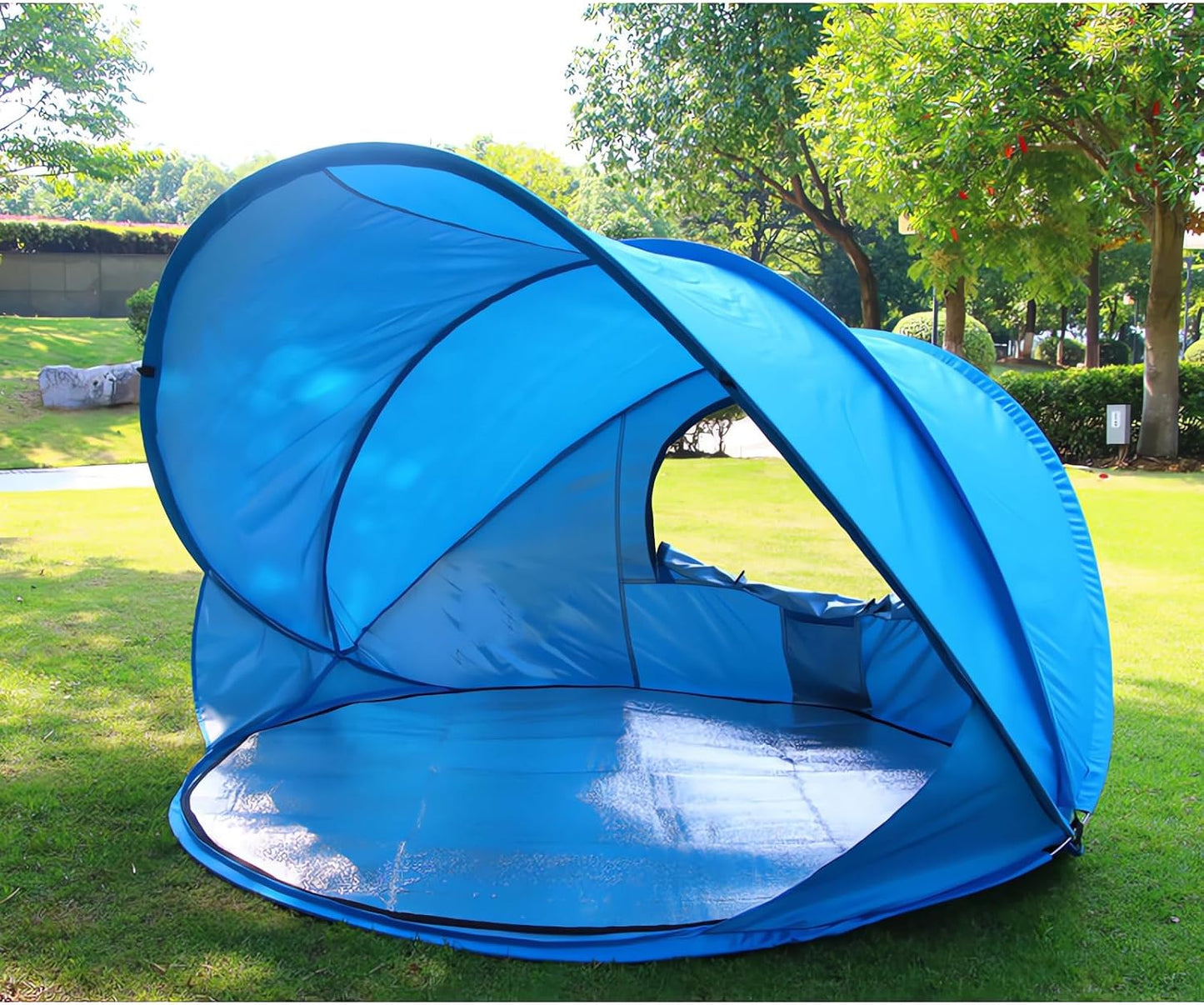 Strandmuschel Pop Up Strandzelt UV Schutz Wurfzelt Wetter Leicht Strandzelt Für Garten Strand