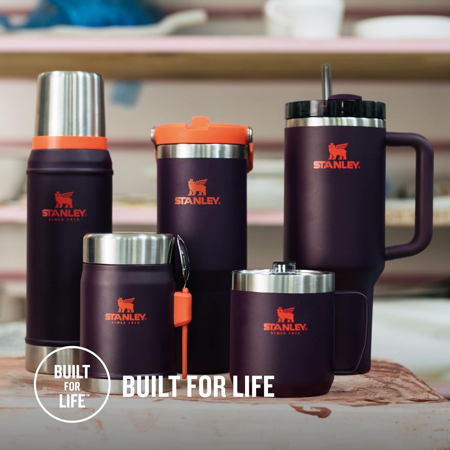 Stanley Quencher H2.0 Flowstate Trinkflasche Mit Strohhalm 1.2L - Thermobecher Kühlt 11 Stunden - 48 Stunden Eisgekühlt - Spülmaschinenfest - Thermosflasche BPA Frei - Edelstahl Trinkbecher