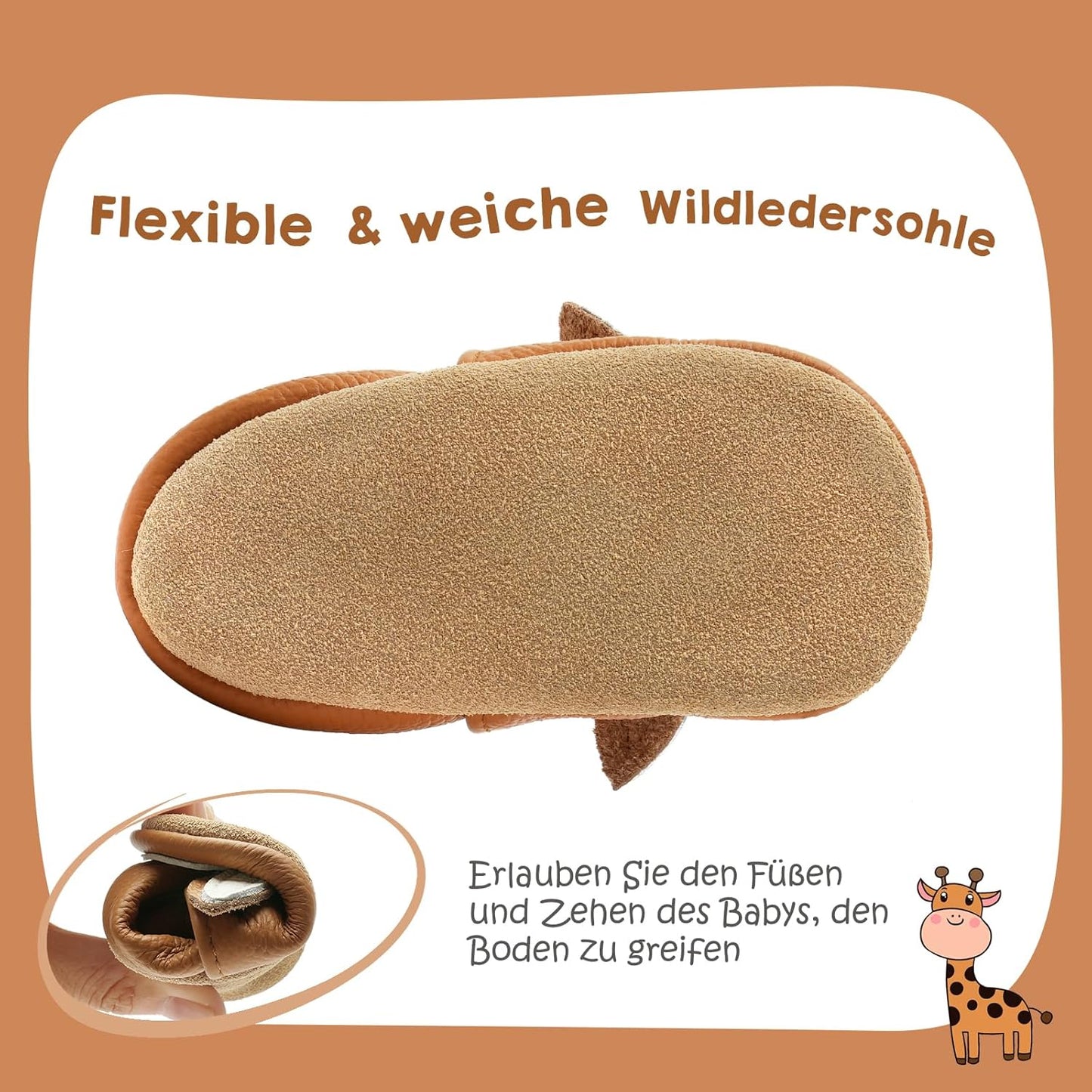 IceUnicorn Krabbelschuhe Baby Jungen Mädchen Lauflernschuhe Baby Weicher Leder Babyhausschuhe Kleinkind Babyschuhe