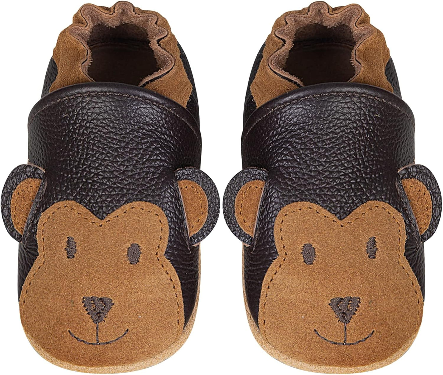 IceUnicorn Krabbelschuhe Baby Lauflernschuhe Jungen Mädchen Weicher Leder Babyhausschuhe Kleinkind Rutschfeste Lederschuhe Baby