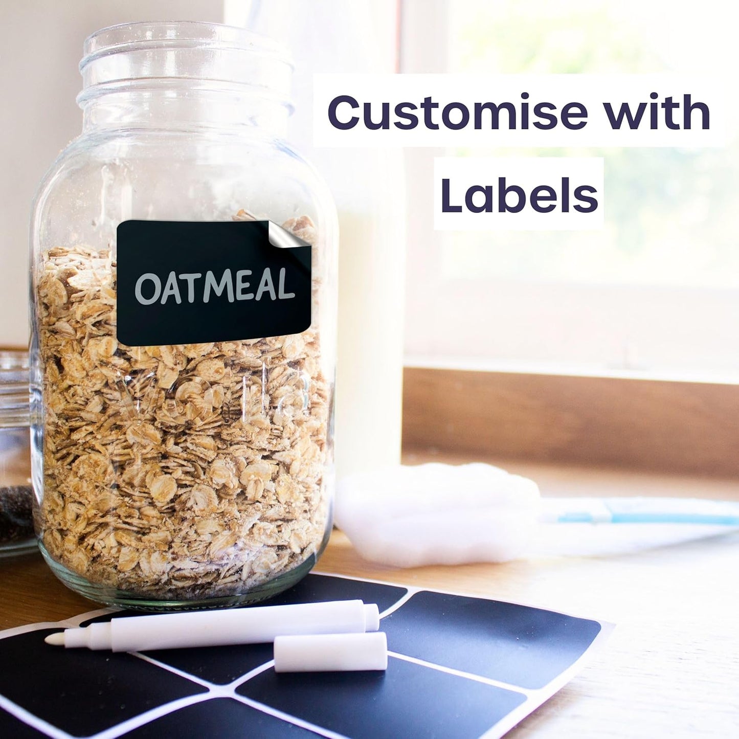 Mason Jar mit Deckeln - 490 ml Mehrzweck-Einmachgläser für Overnight Oats, Einlegen, Einmachen, Konservieren und Mahlzeitenvorbereitung - Luftdichte Einweckgläser (6er Pack - Normaler Deckel)