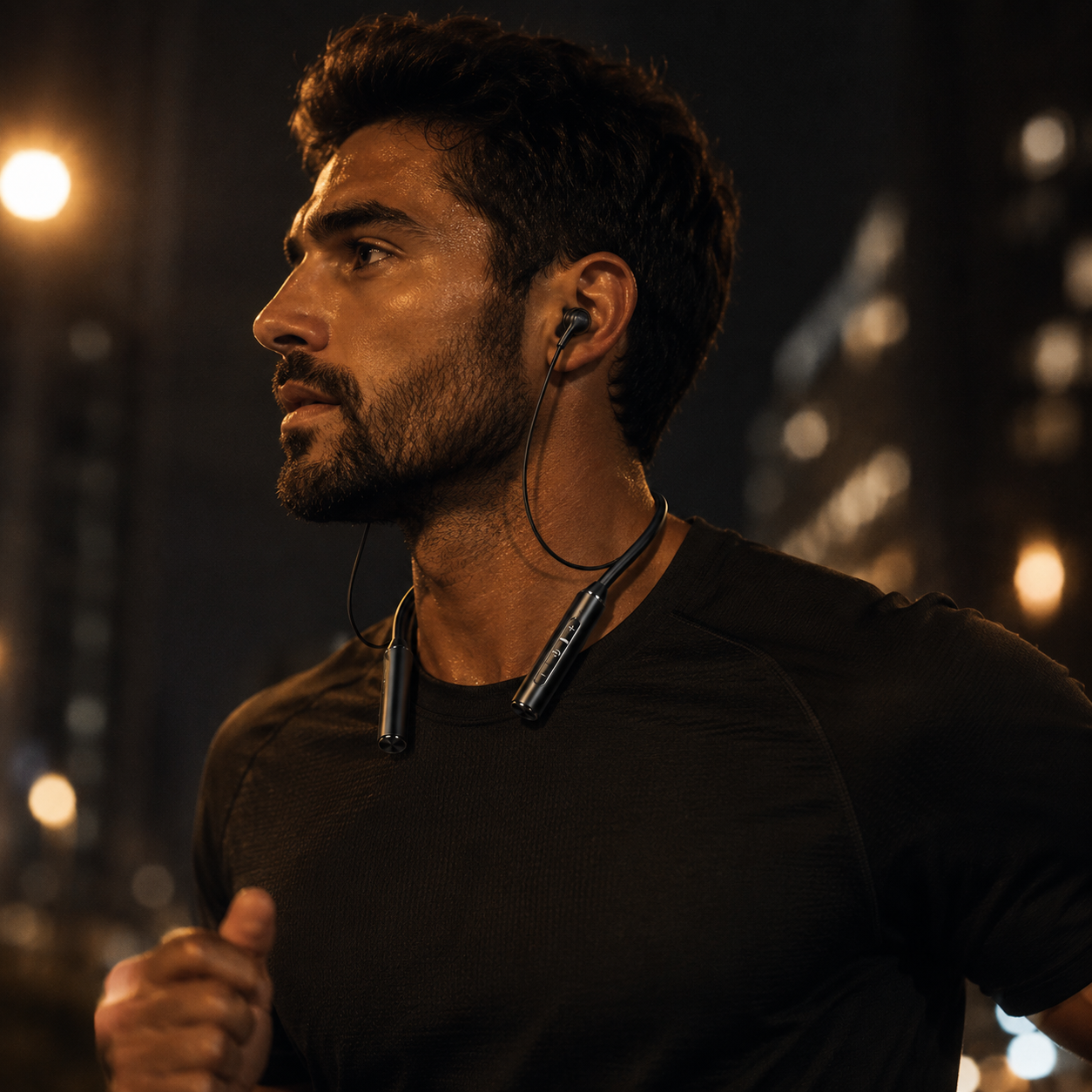 Neckband Wireless Earphones — Bluetooth 5.3, Built-in Mic & Magnetic Sport Design