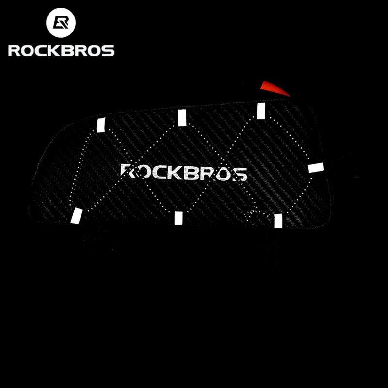 Rockbros Fahrradrahmen-Tasche – reflektierende, ultraleichte Front-Oberrohr-Tasche mit großem Fassungsvermögen, tragbar, multifunktional, Fahrradzubehör
