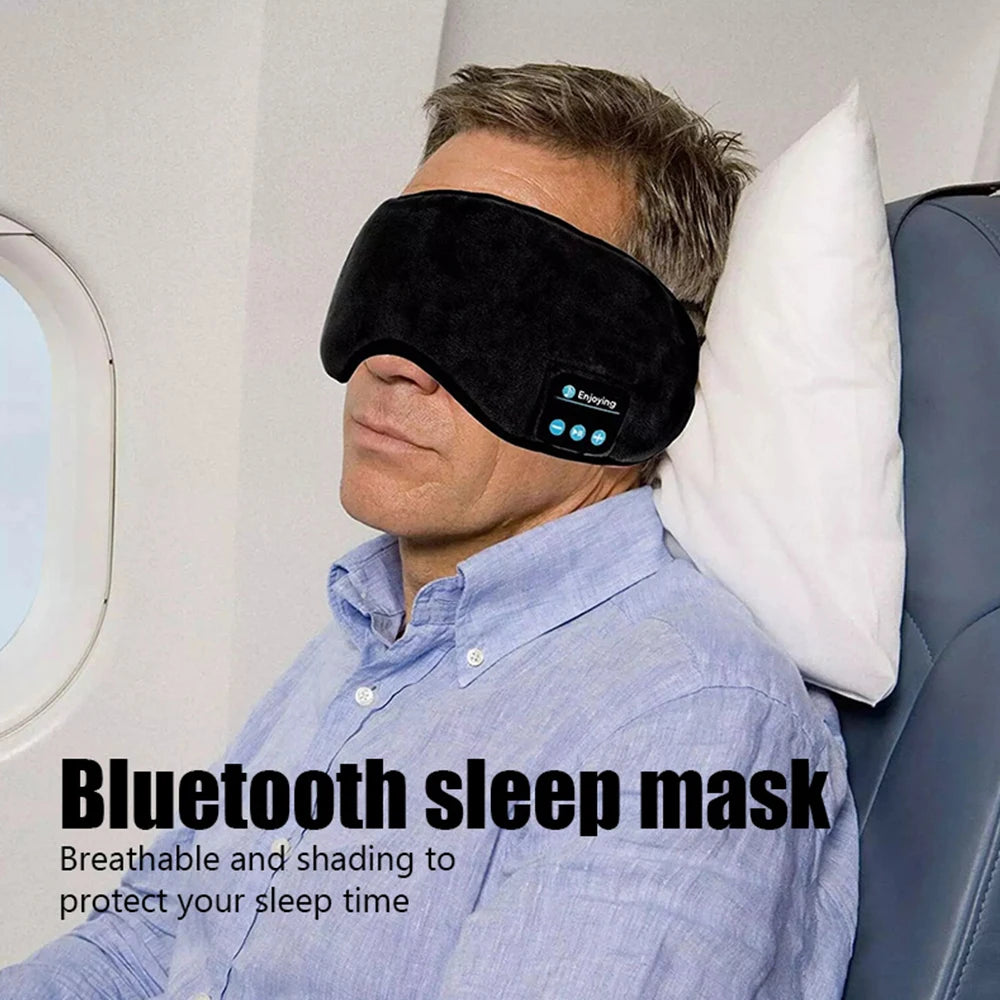 Bluetooth Sleep Headphones — Wireless Music Mask, Ultra Thin