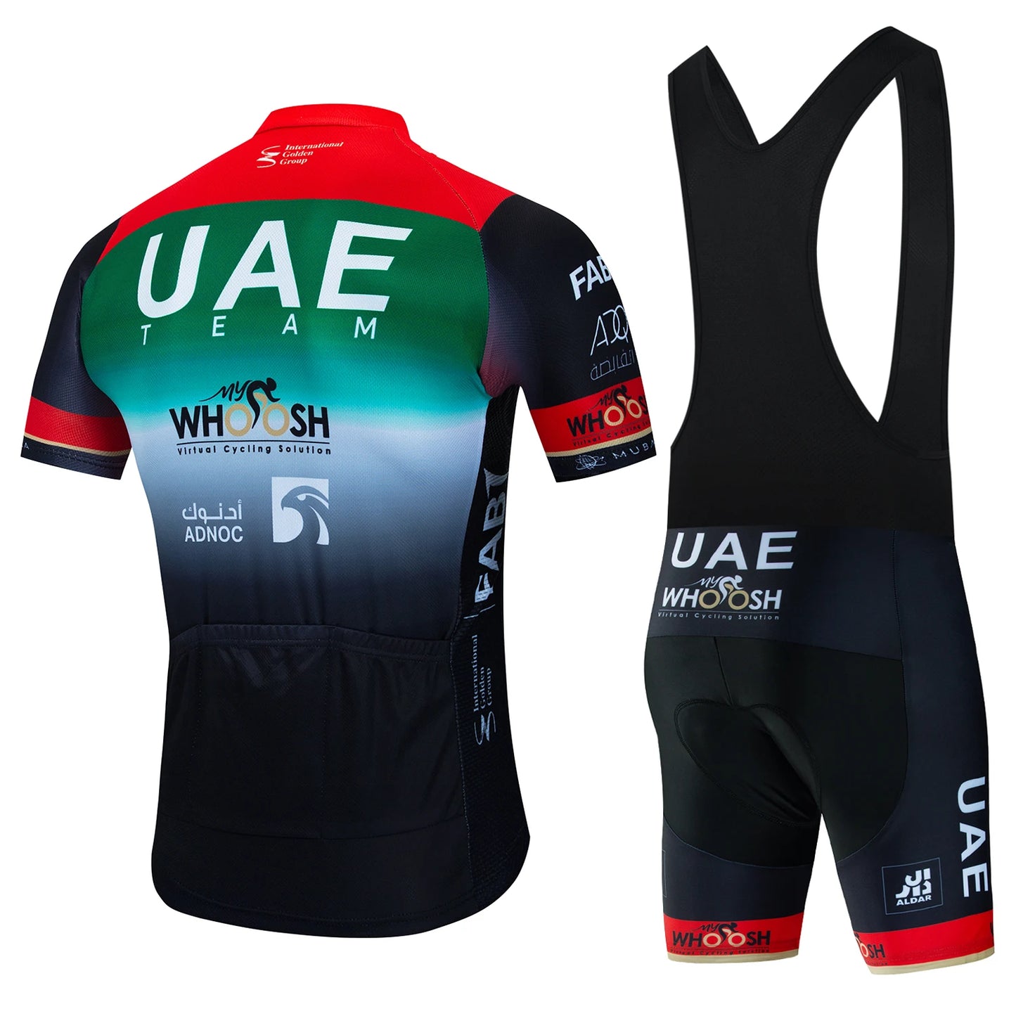 Vereinigte Arabische Emirate Radbekleidung Trikot Herren Set MTB Rennrad Uniform Shorts Herren Mountainbike Komplett 2024 Bib Anzug Herren Radfahren Frühling Sommer
