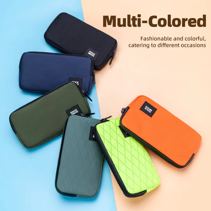 ROCKBROS Fahrradtasche für Handy – Tagesgebrauch, klein, leicht, tragbar, multifunktional – Handtasche, Aufbewahrung für Münzen, Geldbörse, Umhängetasche für den Alltag