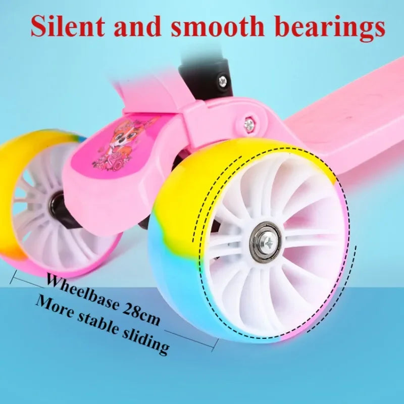 2-in-1-Set, Rollerkoffer, Hartschalen-Aufsitzgepäck, Kinder-Handgepäck mit Einhorn-Motiv und Roller mit faltbarem Freeo-Trolley