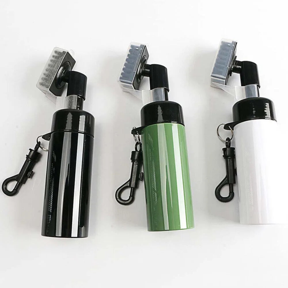 Golfschläger-Rillenreiniger-Bürste mit auslaufsicherer Sprühflasche – Automatisches Wasser – Professionelles Golf-Reinigungsset – Tragbares Golfzubehör
