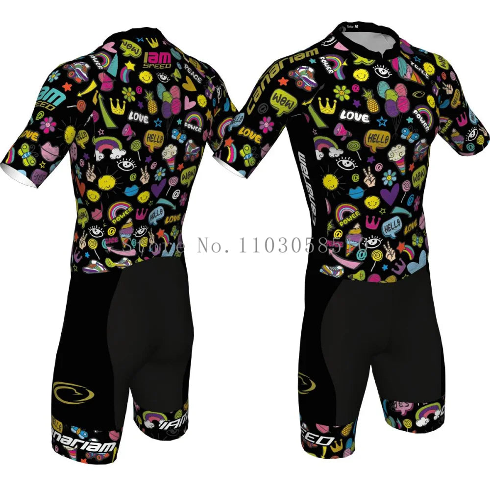 Canariam Herren Skate-Anzug Roller-Skates Geschwindigkeit Rennen Schnelle Skates Skating Overall Pro Team Socken Skinsuit 2025