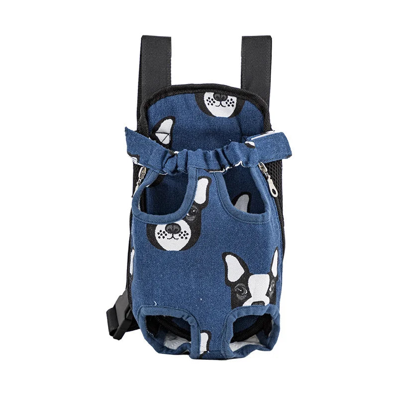 Verstellbare Katzen-Tragetasche, Haustier-Doppel-Schulter-Rucksack, tragbare Tasche für Outdoor, Reisen, Camping, Wandern – Katzen- und Hundetasche