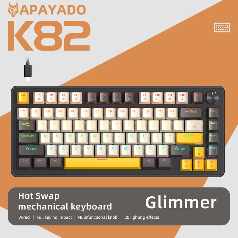K82 Mechanical Keyboard — RGB Hot-Swap 75%