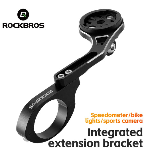 ROCKBROS Fahrradcomputer-Halterung mit Licht- und GPS-Halterung – Fahrradhalterung für GoPro – Halter für Bryton, iGS, Garmin Computer – Fahrrad-Zubehör