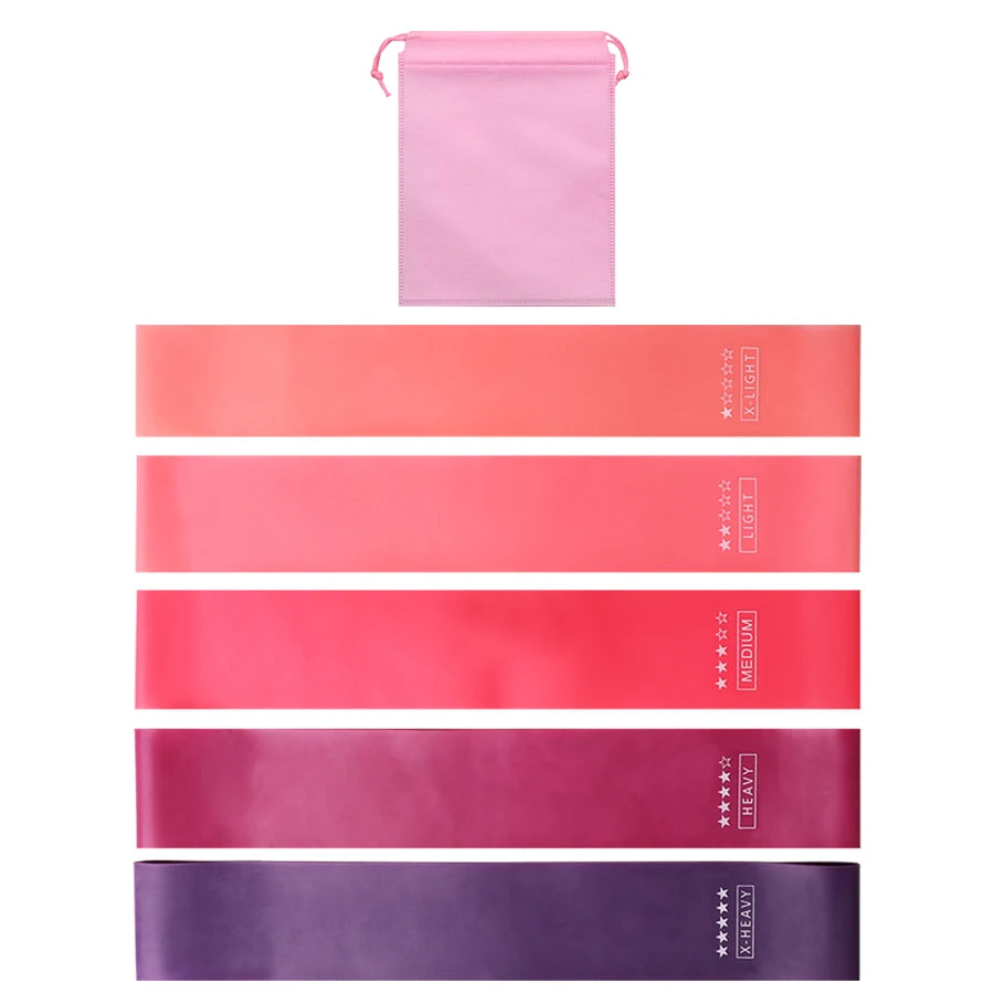 Widerstandsbänder für Heimtraining, Yoga, Pilates, Crossfit & Fitness – Elastische Bänder für Dehnung & Workout – Fitnessstudio-Ausrüstung