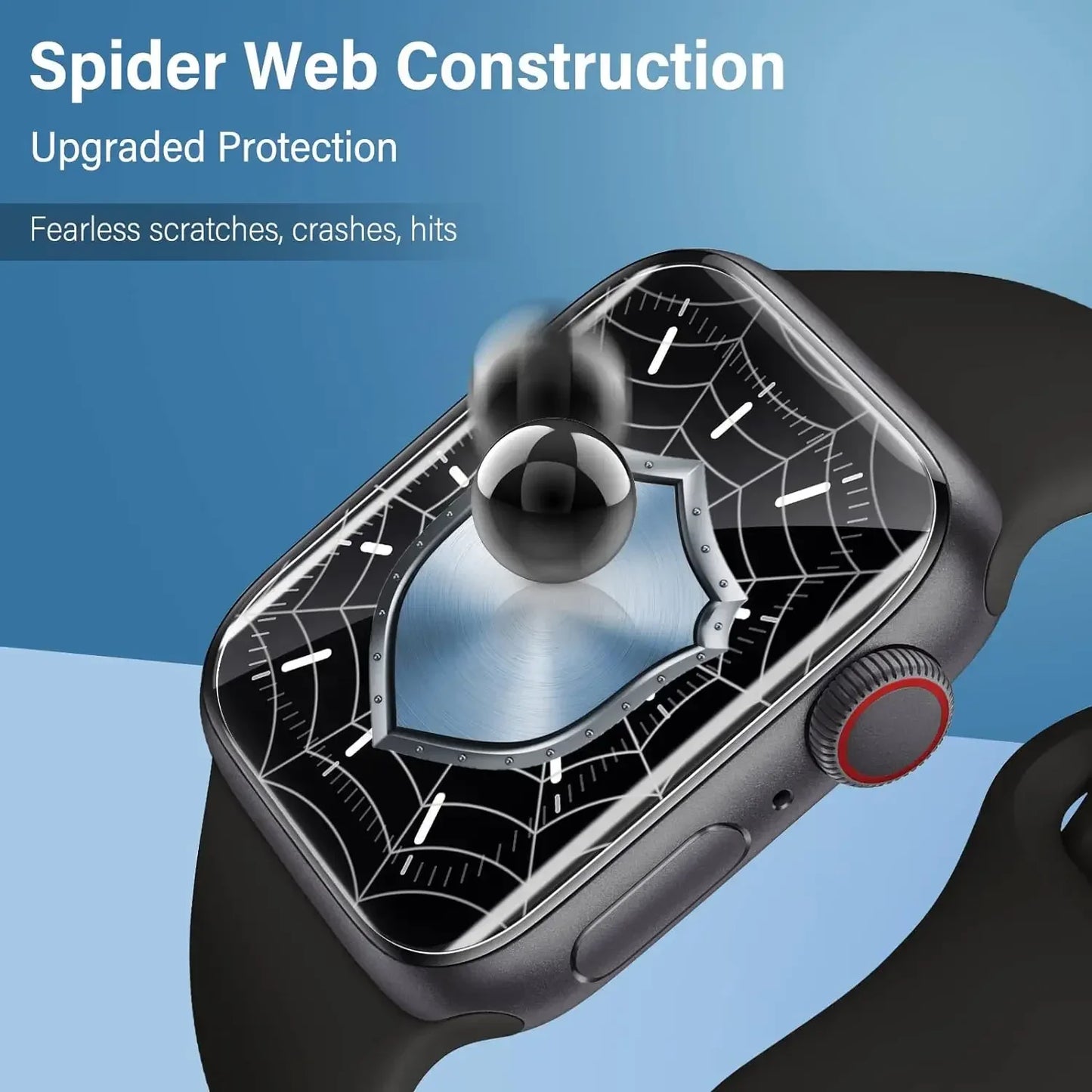 Displayschutzfolie für Apple Watch, 5 Stück – Schutzfolie für 49 mm, 40 mm, 44 mm, 45 mm, 41 mm Serie 10, 46 mm, 42 mm Serie 9, 8, 7, SE, Ultra 2 – Zubehör