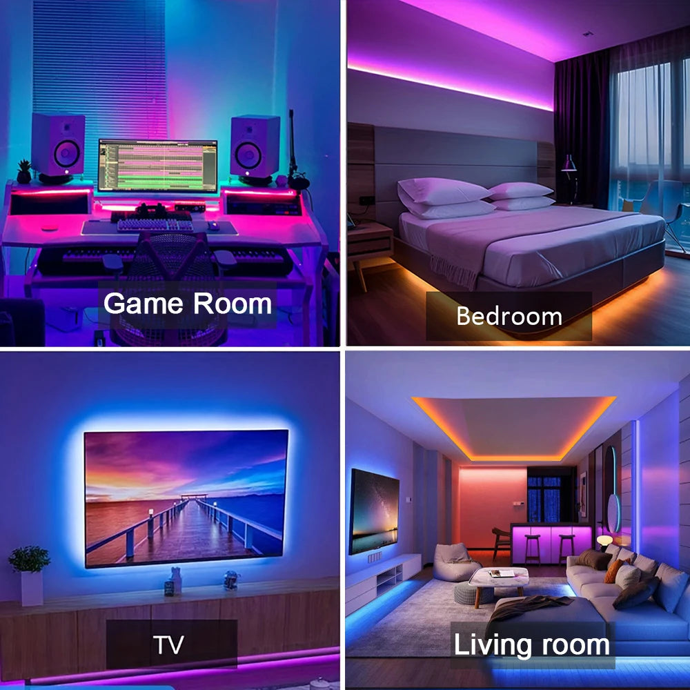 Smart RGB LED Strip Lights — App Control & Music Sync
