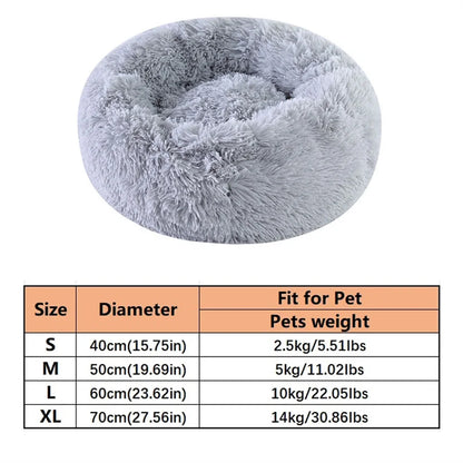 Faux Fur Donut Cat Bed