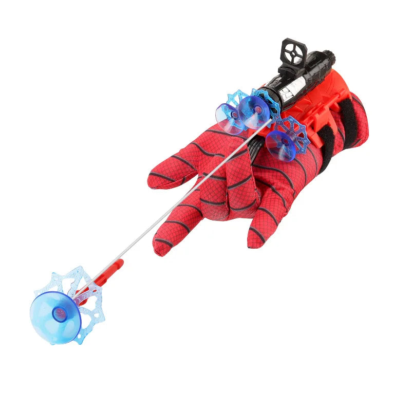 Neu für Spiderman Actionfigur Anime-Charaktere Kinderspielzeug Rollenspiel Handschuhwerfer-Set Handgelenk-Spielzeug-Set Figuren Hobbys