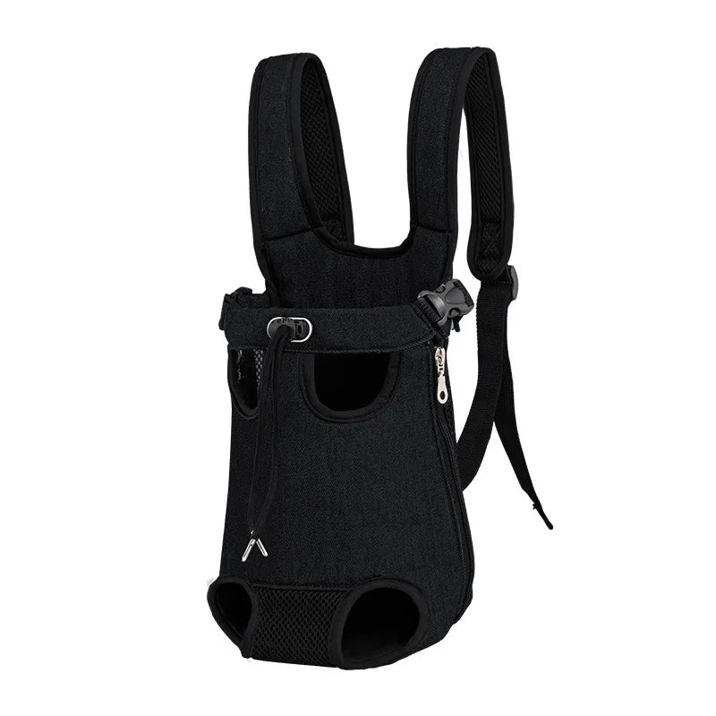 Verstellbare Katzen-Tragetasche, Haustier-Doppel-Schulter-Rucksack, tragbare Tasche für Outdoor, Reisen, Camping, Wandern – Katzen- und Hundetasche