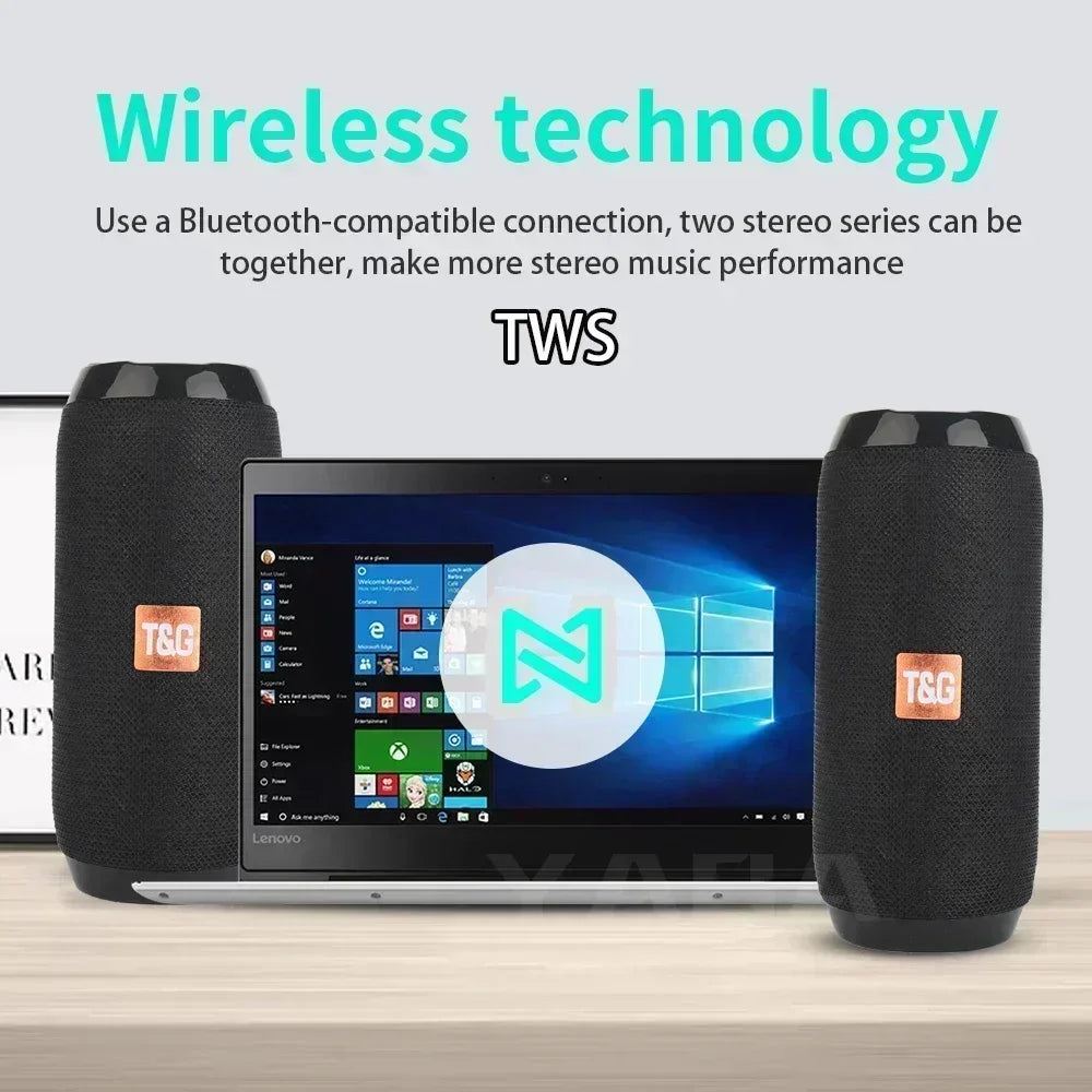 Portable Bluetooth Speaker — 360° Sound, Wireless Bass