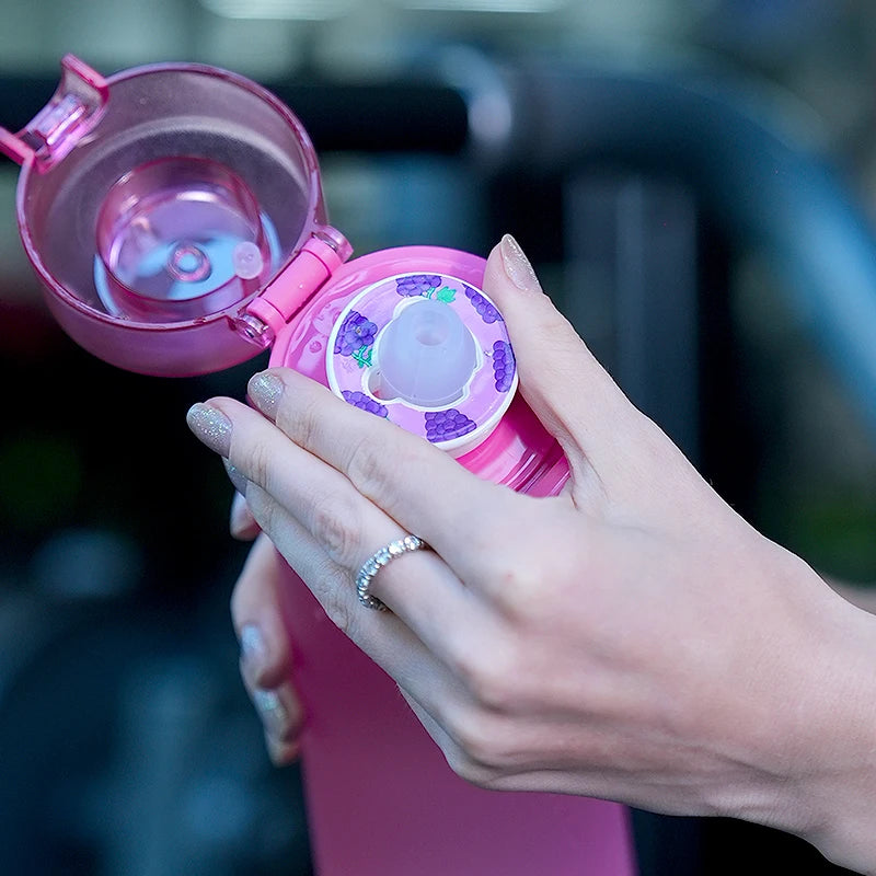 1× Air-Wasserflasche mit 1× Geschmackspod (zufälliger Geschmack) – Tragbar, transparent, mit Trinkhalm, auslaufsicher, ideal für Outdoor-Sport