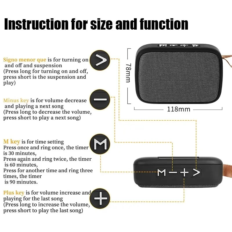 Mini Portable Bluetooth Speaker — Compact Wireless Audio