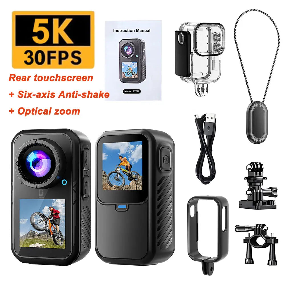 5K Thumb Action Camera — Compact & Stabilized
