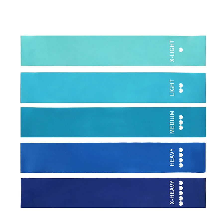 Widerstandsbänder für Heimtraining, Yoga, Pilates, Crossfit & Fitness – Elastische Bänder für Dehnung & Workout – Fitnessstudio-Ausrüstung