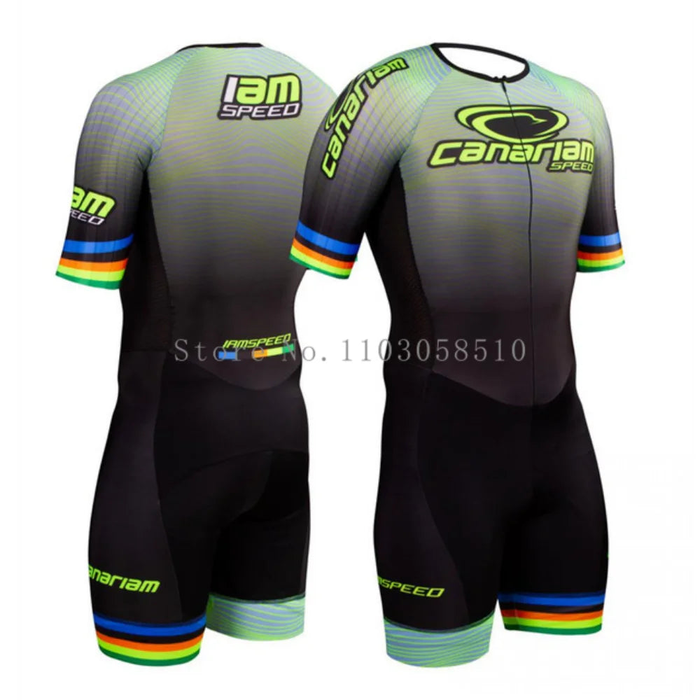 Canariam Herren Skate-Anzug Roller-Skates Geschwindigkeit Rennen Schnelle Skates Skating Overall Pro Team Socken Skinsuit 2025