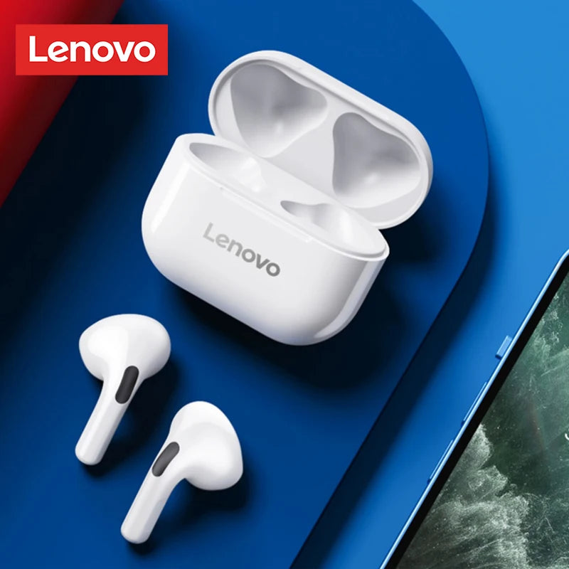 Lenovo LP40 Kabellose Bluetooth-Ohrhörer TWS mit Touch-Steuerung, Gaming-Kopfhörer, HD-Anrufe mit Mikrofon, Earbuds, neue Wahl 2025