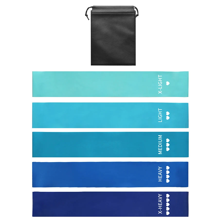 Widerstandsbänder für Heimtraining, Yoga, Pilates, Crossfit & Fitness – Elastische Bänder für Dehnung & Workout – Fitnessstudio-Ausrüstung