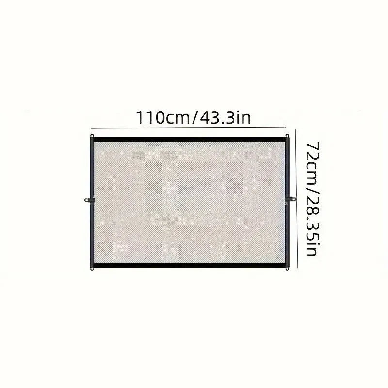 Faltbares Haustier-Sicherheitsgitter mit Haken – Atmungsaktives Netz als Absperrung für Hunde und Katzen – Sicherheitszaun für Treppen, Türen, Flure  Produktbeschreibung: