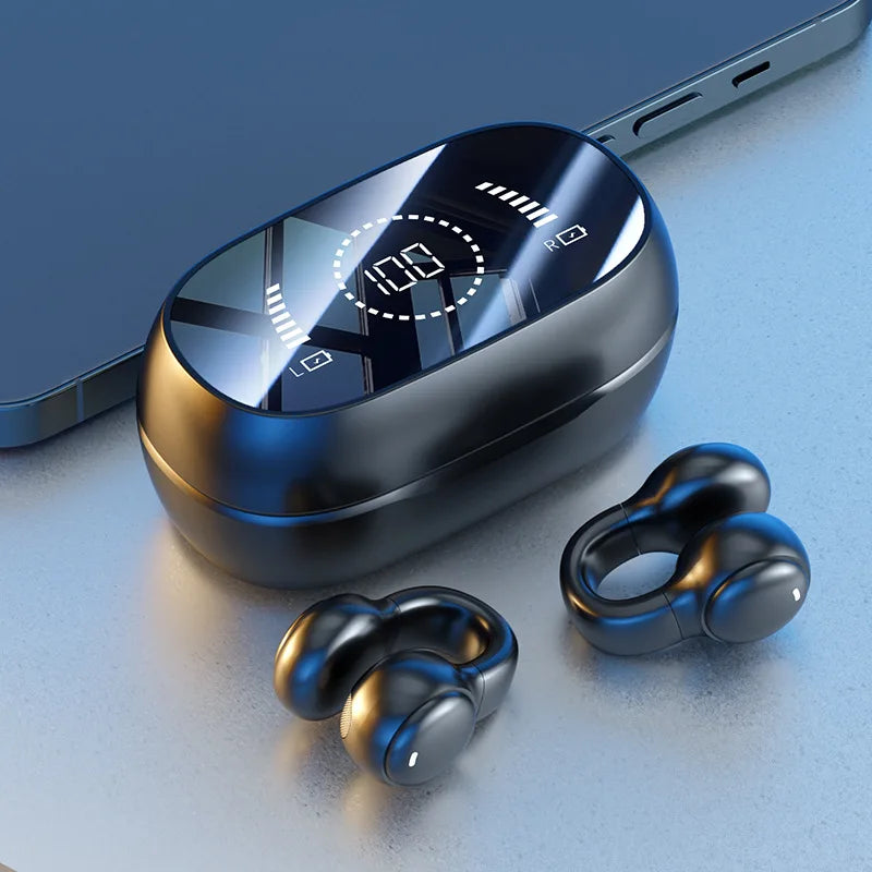Wireless Ear Clip Headphones — Open Ear Bluetooth 5.3