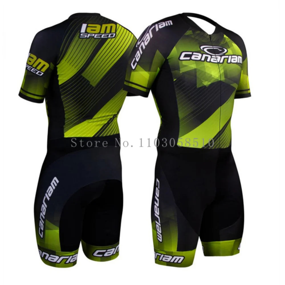 Canariam Herren Skate-Anzug Roller-Skates Geschwindigkeit Rennen Schnelle Skates Skating Overall Pro Team Socken Skinsuit 2025