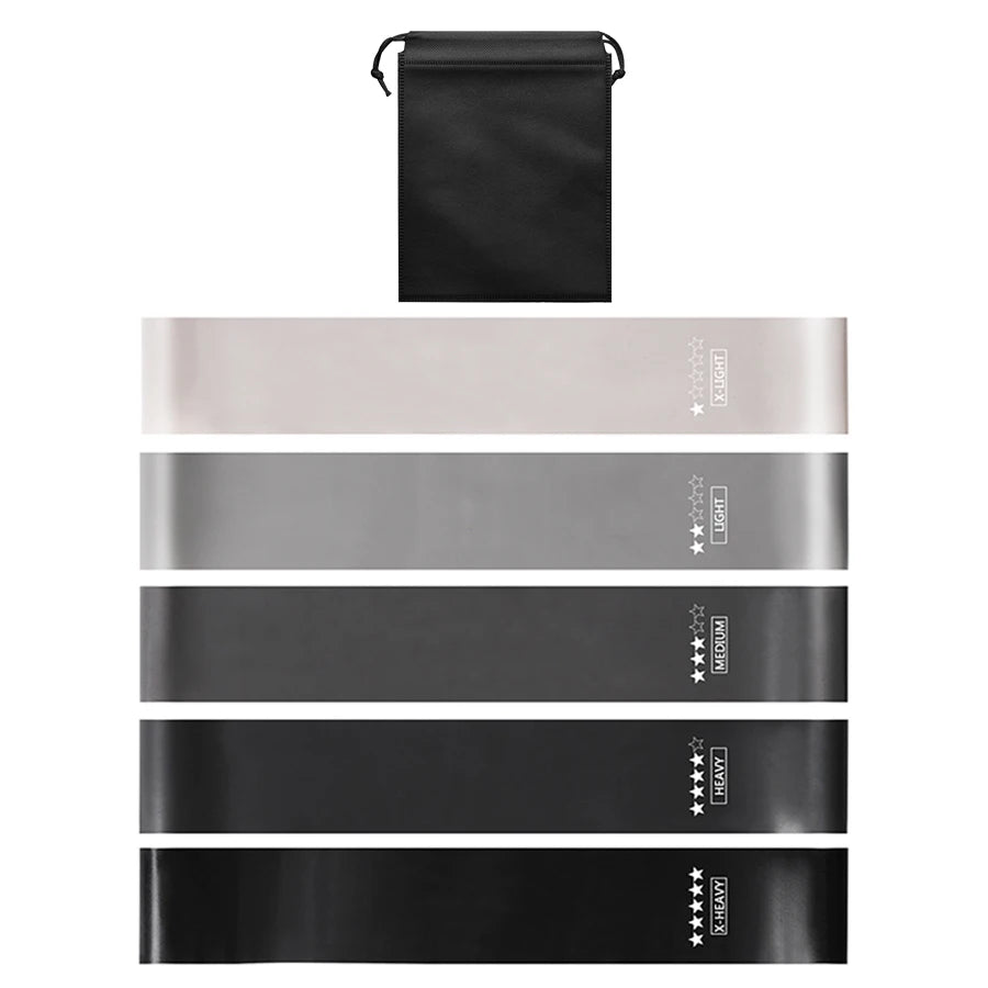 Widerstandsbänder für Heimtraining, Yoga, Pilates, Crossfit & Fitness – Elastische Bänder für Dehnung & Workout – Fitnessstudio-Ausrüstung