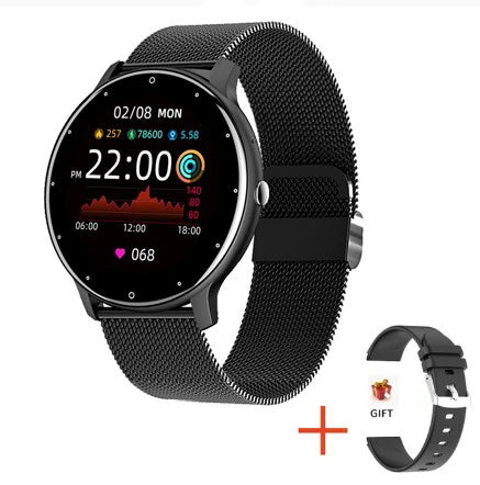 LIGE Smartwatch für Damen und Herren – Voller Touchscreen, Bluetooth 5.2, Anruffunktion, wasserdicht IP67, Sport- und Fitnesstracker, Modell ZL02 – Neu