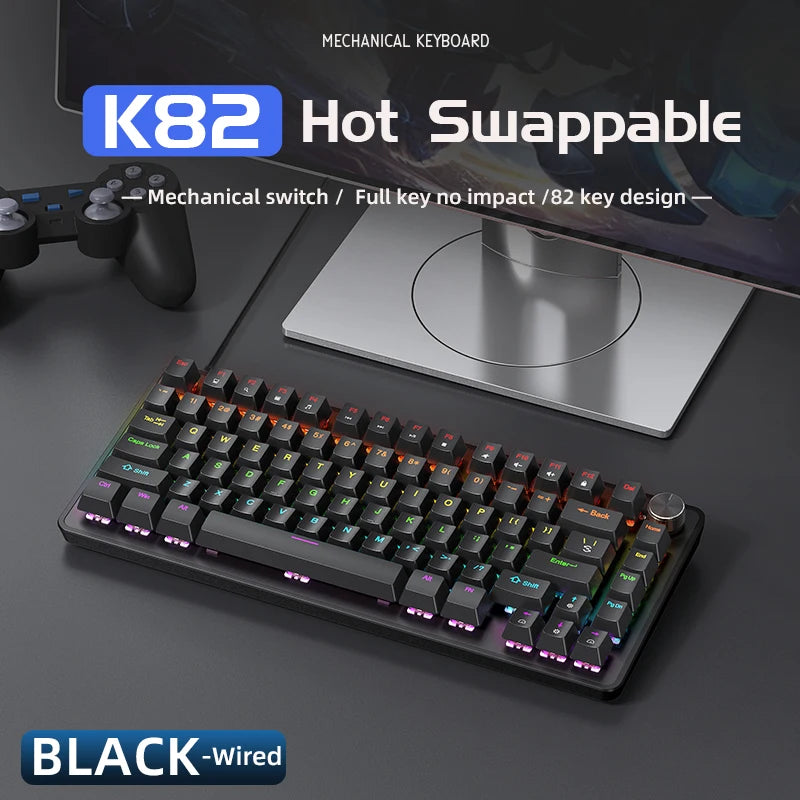 K82 Mechanical Keyboard — RGB Hot-Swap 75%